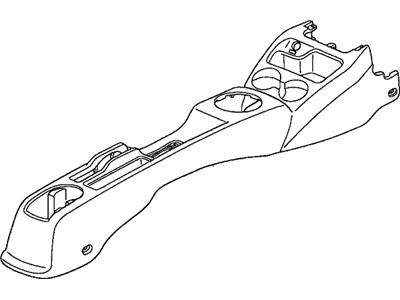 Honda 83403-SLN-A51ZA Console Set, Center *NH167L* (GRAPHITE BLACK)