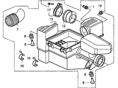 Honda 17201-RME-A00 Case Set, Air Cleaner