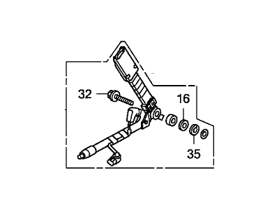 Honda 81416-SLN-A01ZA Pretensioner Assy., R. FR. Lap(Outer) *NH167L* (GRAPHITE BLACK)