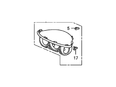 Honda 77215-SAA-G01ZA Visor Assy., Meter (Lower) *NH167L* (GRAPHITE BLACK)