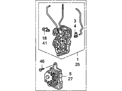 Honda Fit Door Latch Assembly - 72150-SAA-G22