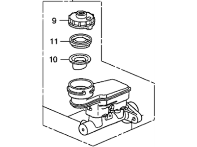 Honda Fit Brake Master Cylinder - 46100-SLN-A01