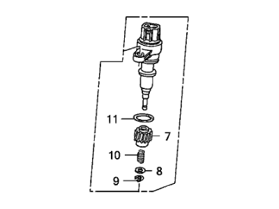 Honda 78410-SAA-003 Sensor Assembly, Speed (Northland Silver)