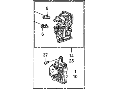 Honda 72610-S7A-003 Lock Assembly, Right Rear Power Door