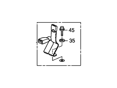 Honda 04826-SLN-A00ZA Buckle Set, L. RR. Seat Belt *NH167L* (GRAPHITE BLACK)