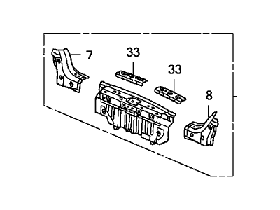 Honda 66100-SLN-A00ZZ Panel, RR.