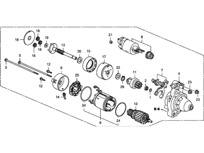 Honda 06312-PWA-505RM Starter, Core Id (428000-3390) (9742809-339) (Reman) (Denso)