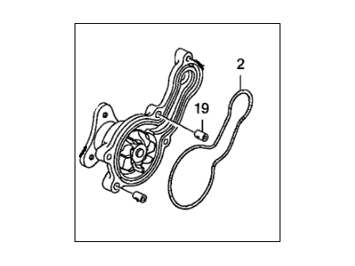 Honda 19200-RME-A01 Water Pump