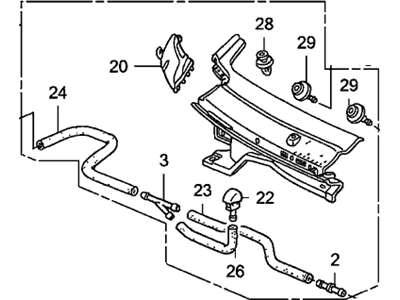 Honda 74220-SLN-A00 Cowl Top Assy., FR. Passenger