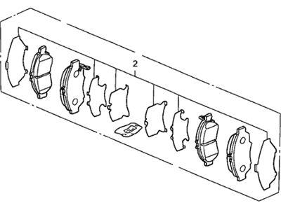 Honda 45022-SLN-A02 Pad Set, Front