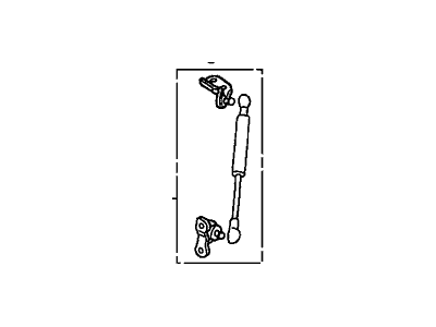 Honda 04746-SAA-010 Stay Set, Driver Side Tailgate Open