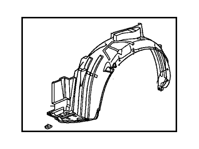 Honda 74101-SLN-A00 Fender, Right Front (Inner)