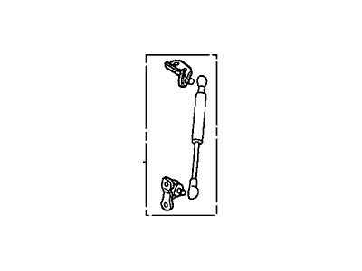 Honda 04741-SAA-010 Stay Set, Passenger Side Tailgate Open