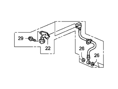 2008 Honda Fit Hydraulic Hose - 01465-SLN-A00