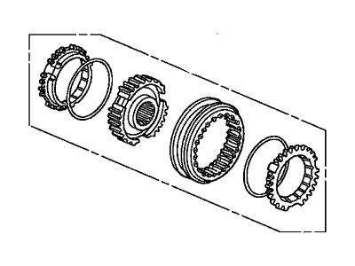 Honda 23626-REM-305 Sleeve Set, Synchronizer (5)