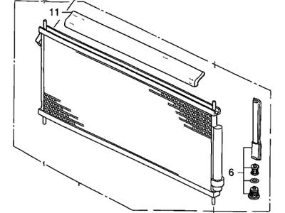 2008 Honda Fit A/C Condenser - 80110-SAA-013