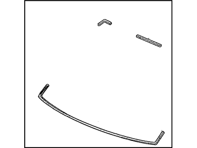 Honda 04731-SAA-000 Rubber Set, FR. Windshield Dam