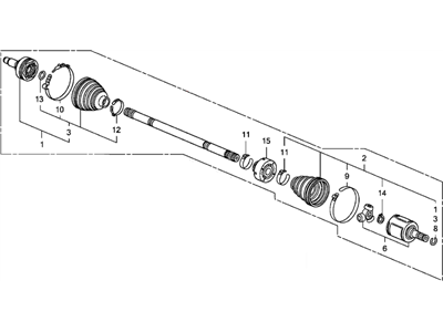 Honda Fit Axle Shaft - 44305-SLN-A00