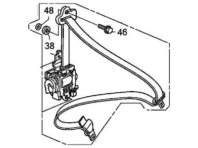 Honda Fit Seat Belt - 04814-SLN-A00ZB