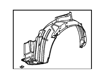 Honda 74151-SLN-A00 Fender, Left Front (Inner)