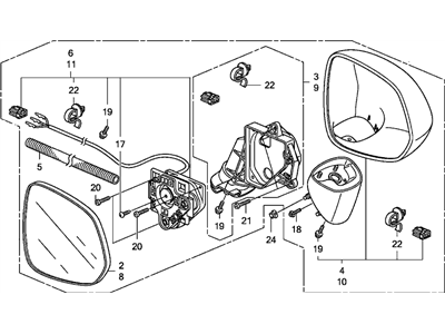 Honda 76250-SLN-A01ZC