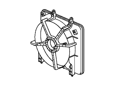 2008 Honda Fit Fan Shroud - 19015-RME-A51