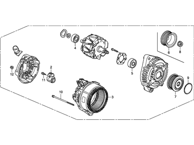 Honda Accord Alternator - 06311-5G0-505RM