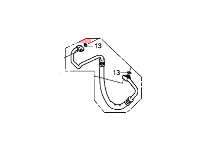 Honda 80315-T2F-A01 Hose Complete, Dischar