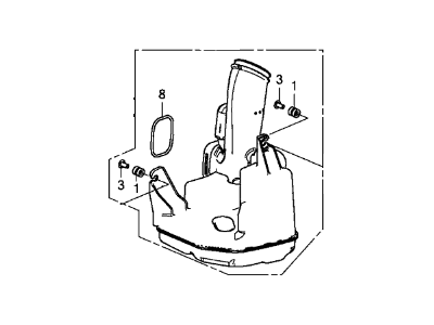 Honda 17230-5A2-A00 Chamber Assy,Reso