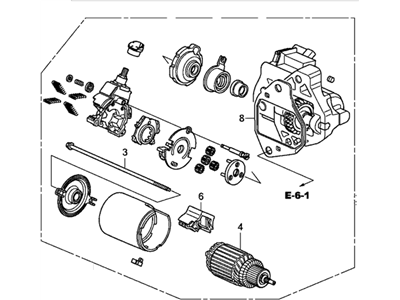 Honda 31200-5G0-A04 Starter Motor Assembly