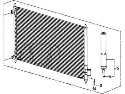 Honda 80110-T2F-A01 Condenser Comp