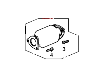 2016 Honda Accord Catalytic Converter - 18150-5A2-305