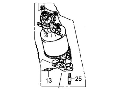 Honda 18190-5G1-L00 Converter, Front Primary