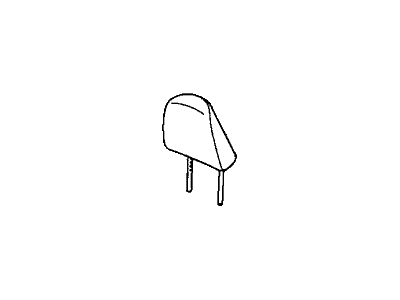 Honda 81140-T3L-A41ZA Headrest Assy., FR. *YR455L* (LEA) (PARCHMENT IVORY)