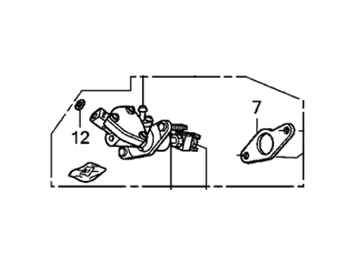 Honda 46925-TA0-A03 Master Cylinder Assembly, Clutch