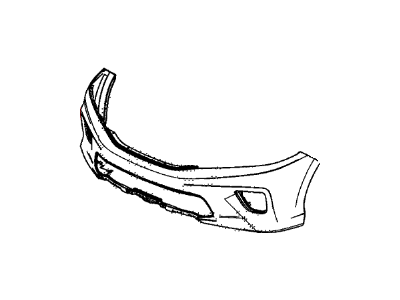 Honda 04711-T3L-A90ZZ Face, Front Bumper (Dot)