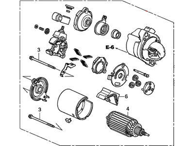 Honda 31200-5A2-A02 Starter Motor Assembly