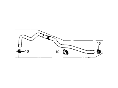 Honda 46402-T2F-A01 Tube Assy,Master