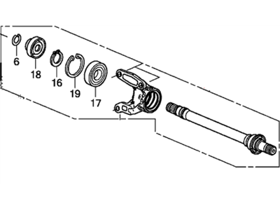 2018 Honda Civic Axle Shaft - 44500-T2A-A10