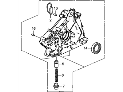 Honda 15100-5G0-A01 Pump Assembly, Oil