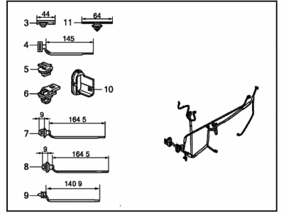 Honda 32752-T3L-A12 Wire Harness, Passenger Door