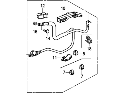 2017 Honda Accord Battery Cable - 32410-T3M-A01