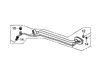 Honda 80321-T2F-A01 Pipe Assembly, Aircon