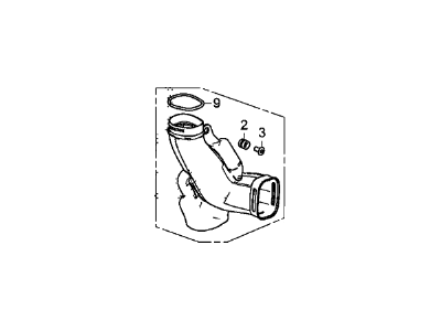 Honda 17253-5A2-A00 Tube Assembly B, Air I