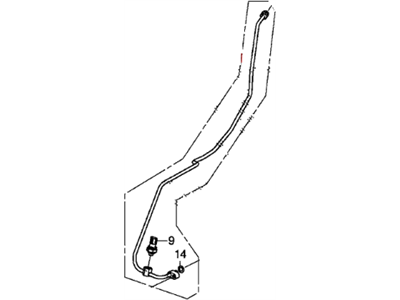 Honda 80341-T2F-A11 Pipe, Receiver