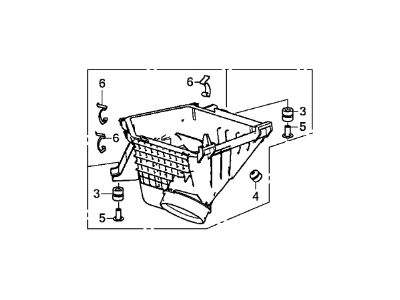 Honda 17201-5A2-A00 Set,Air/C Case