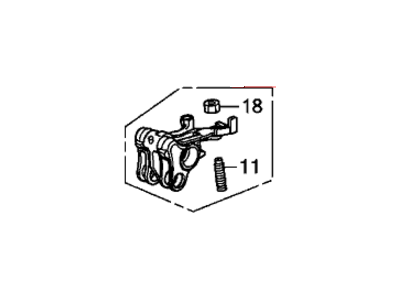 Honda 14620-5G0-A00 Arm Assembly, Intake Rocker