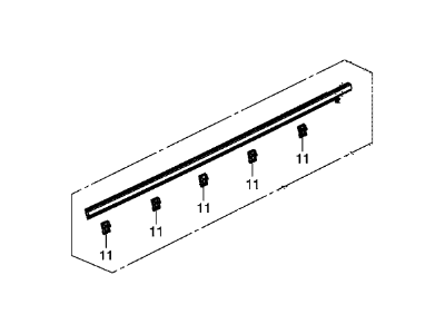 Honda 72410-T3L-A01 Molding Assy., R. FR. Door