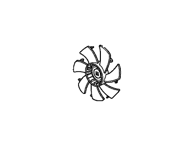 Honda 38611-R40-A02 Fan, Cooling