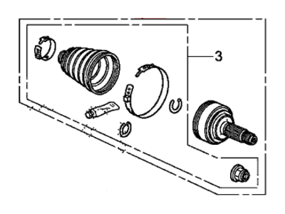 Honda Crosstour CV Joint - 44014-T2B-A00